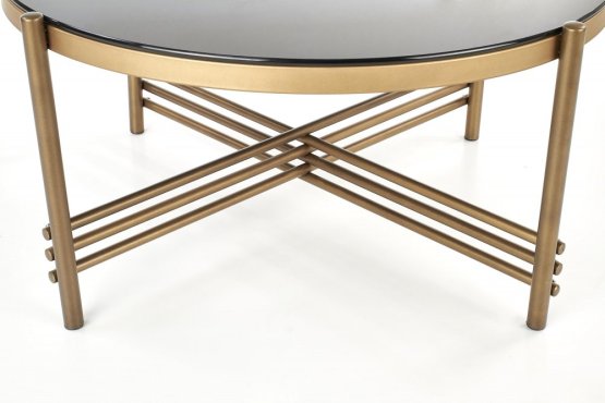 Konferenčný stolík ISMENA čierny/zlatý