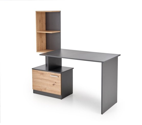 Psací stůl MISO grafit/dub artisan