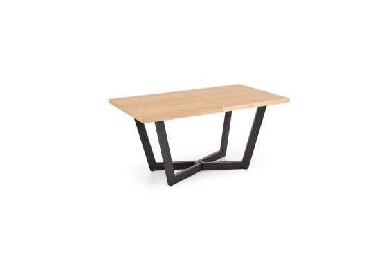 Rozkladací jedálenský stôl MASSIVE 2 160(250)x90 dub prírodný/čierna