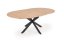 Okrúhly rozkladací jedálenský stôl ACORD dub prírodný/čierna
