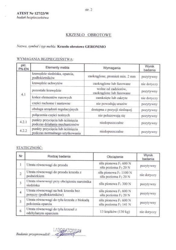 Kancelárska stolička GERONIMO čierna