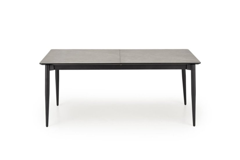 Rozkládací jídelní stůl CHARLES šedý mramor/černý