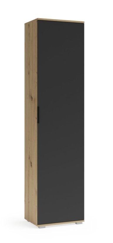 Šatníková skriňa / stĺpik CLIF SL-50 dub artisan / antracit