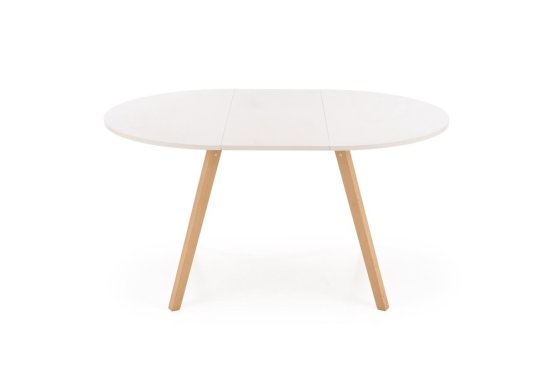 Rozkladací jedálenský stôl RUBEN 102(142)x102 kašmír/prírodný