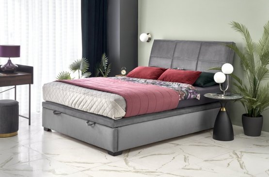 Čalúnená posteľ CONTINENTAL 2 160x200 sivá
