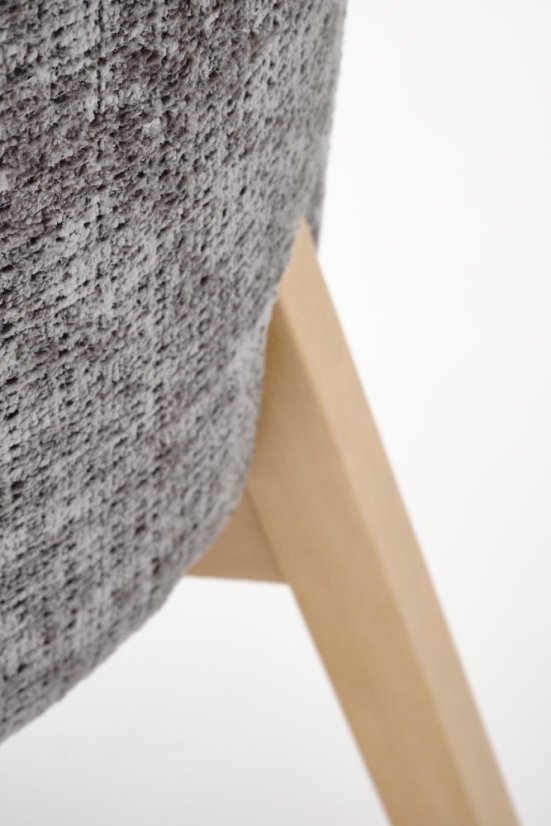 Jedálenská stolička BASSO dub prírodný/sivá