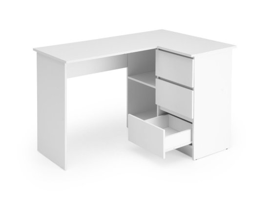 Písací stôl BEGA biela