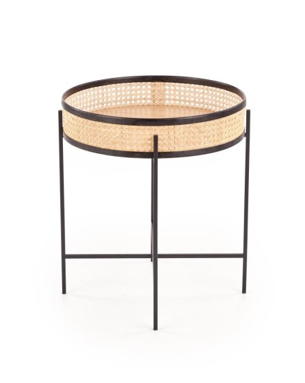 Konferenčný stolík LANIPA rattan/čierny