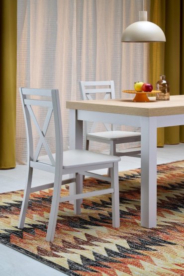 Rozkladací jedálenský stôl TIAGO 140(220)x80 dub hikora / kašmír