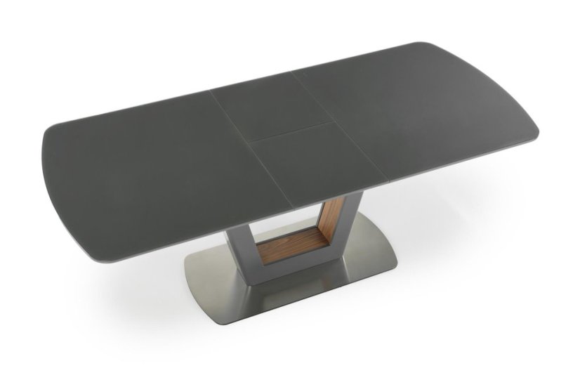 Rozkládací jídelní stůl BILOTTI 160(200)x90 antracit mat/ořech