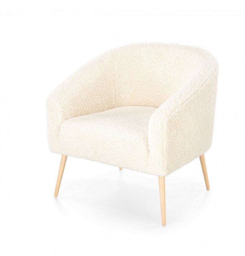 Křeslo GRIFON 2 krémové/přírodní