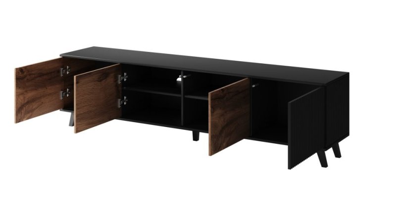 Televizní stolek RANDOM 3 dub wotan/černý