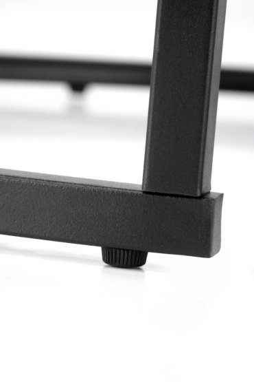 Konferenčný stolík JAVA - sada 2 ks čierny mramor/čierny