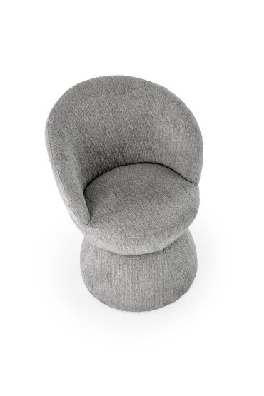 Otočné jedálenské kreslo K581 sivá