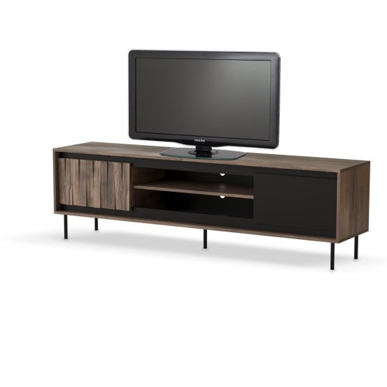 Televízny stolík SWING orech/čierny