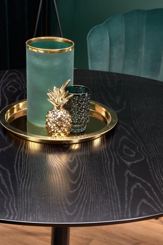 Kulatý jídelní stůl EMBOS 120 černý