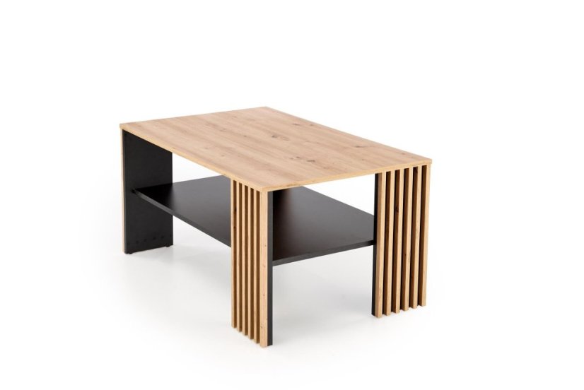 Konferenční stolek FEMINA dub artisan/černý