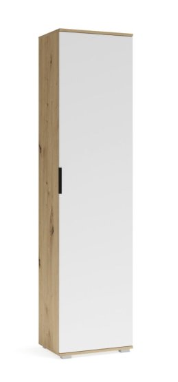 Šatníková skriňa / stĺpik CLIF SL-50 dub artisan / biela