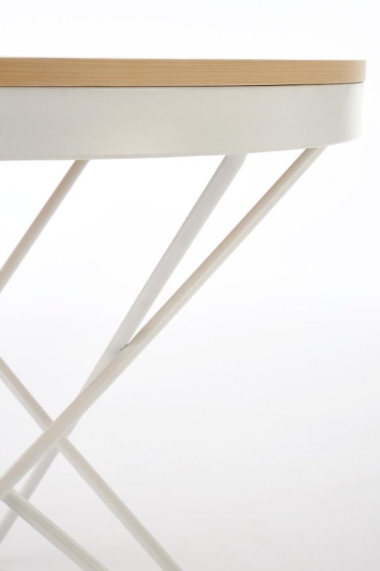 Konferenční stolek LEILA přírodní/bílá