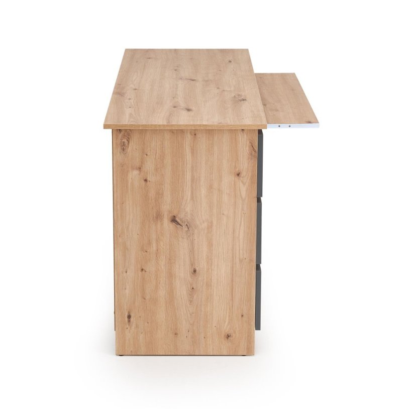 Písací stôl CINO dub artisan/grafit