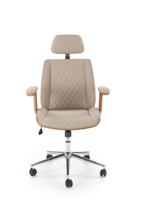 Kancelárske kreslo TIMBER orech/béžová