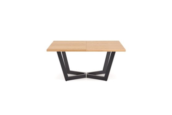 Rozkladací jedálenský stôl MASSIVE 2 160(250)x90 dub prírodný/čierna