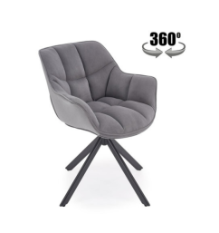 Čalouněné jídelní křeslo K610 šedá