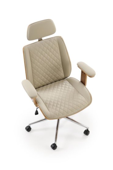 Kancelářské křeslo TIMBER ořech/béžová