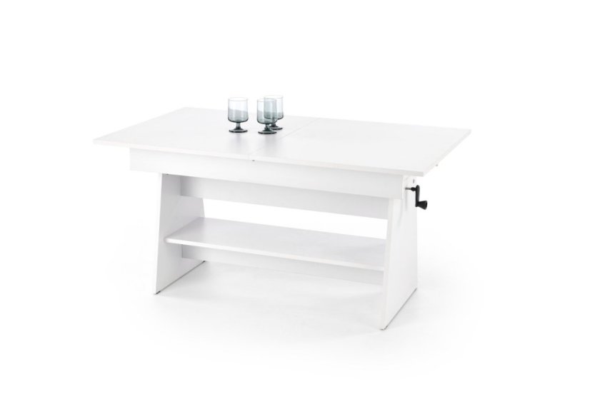 Rozkládací konferenční stolek ERIKA bílá