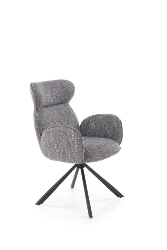 Jedálenská stolička / kreslo K571 sivá