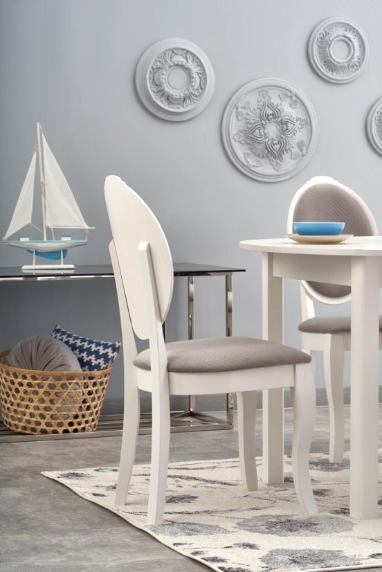 Rozkládací jídelní stůl RINGO 102(142)x102 bílý