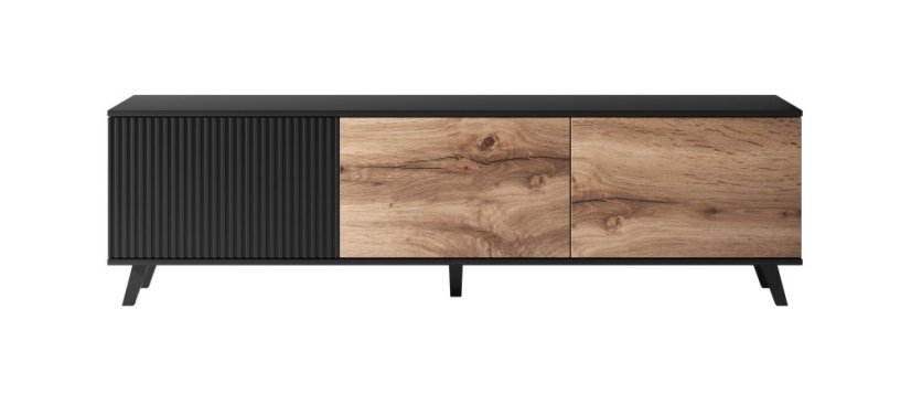 Televizní stolek RANDOM 2 dub wotan/černý