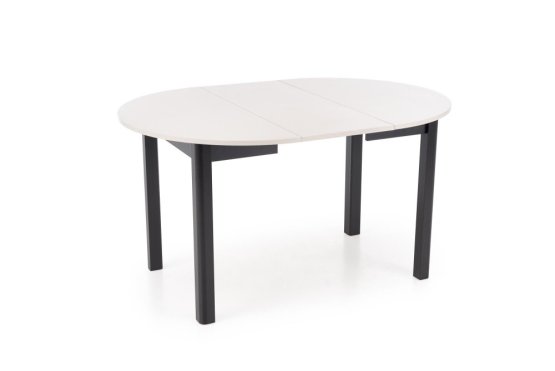 Rozkladací jedálenský stôl RINGO 102(142)x102 kašmír/čierna