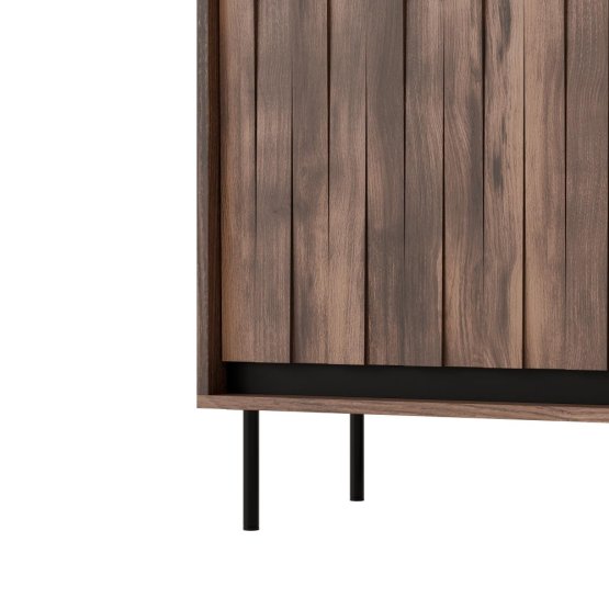 Komoda SWING KM-2 orech/čierny