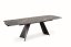 Rozkladací jedálenský stôl ARMANI 165(241)x90 čierny mramor/čierna