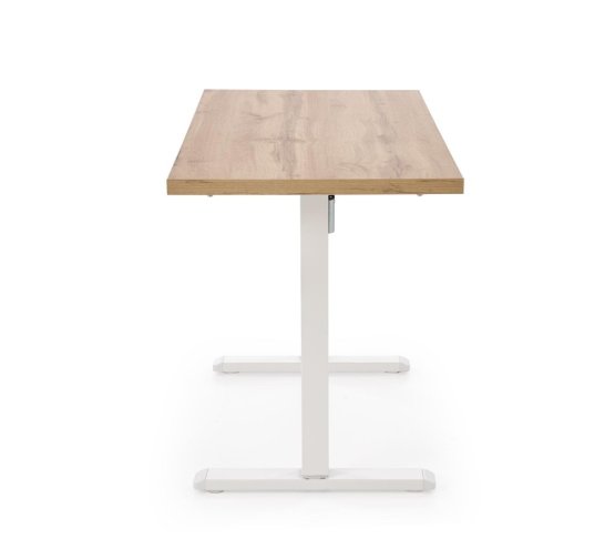 Výškovo nastaviteľný písací stôl B54 dub artisan/biela