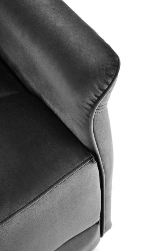 Relaxační křeslo SEMIR černé s funkcí rozkládání