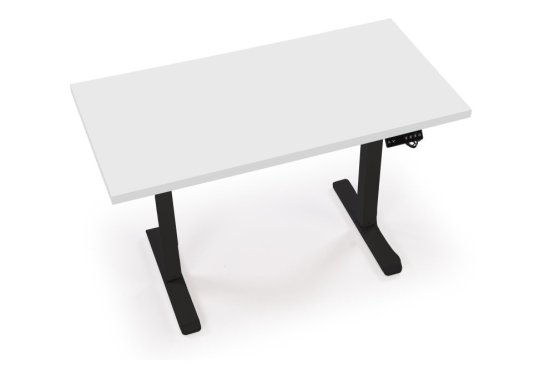 Výškovo nastaviteľný písací stôl B54 biela/čierna