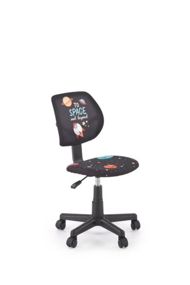 Detská otočná stolička BINGO čierna