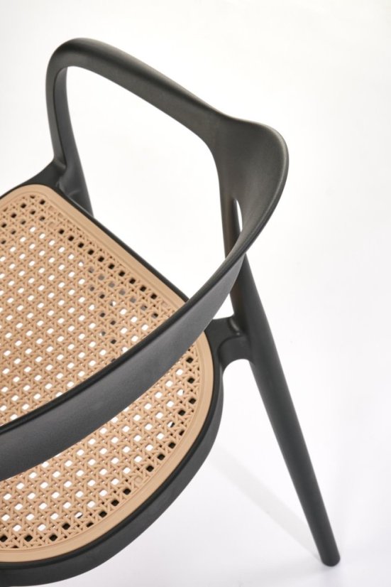 Židle K530 černá/přírodní