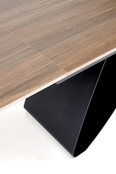 Rozkladací jedálenský stôl HILARIO 180(260)x90 orech/čierna