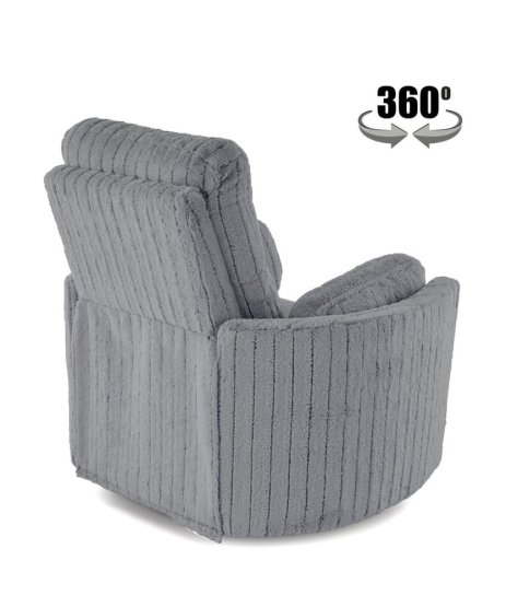 Relaxačné kreslo PEGAS sivé