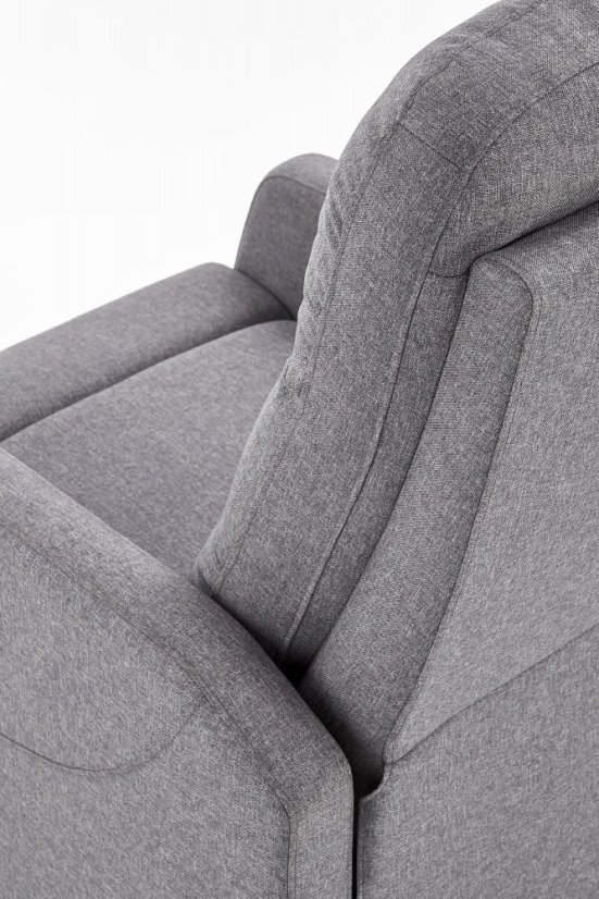 Relaxační křeslo FELIPE polohovatelné šedé