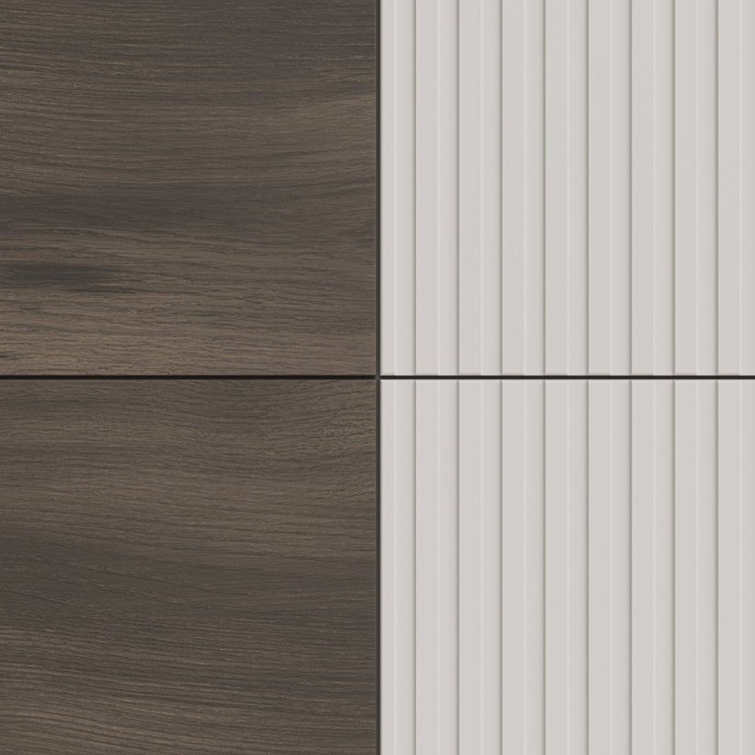 Komoda RANDOM 2 KM-2 kašmír/orech/čierna