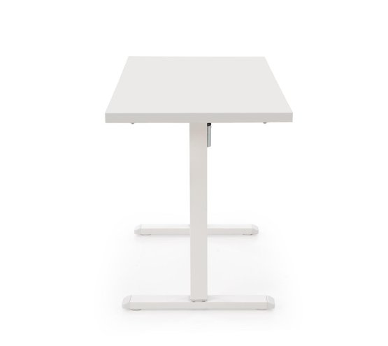Výškovo nastaviteľný písací stôl B54 biely