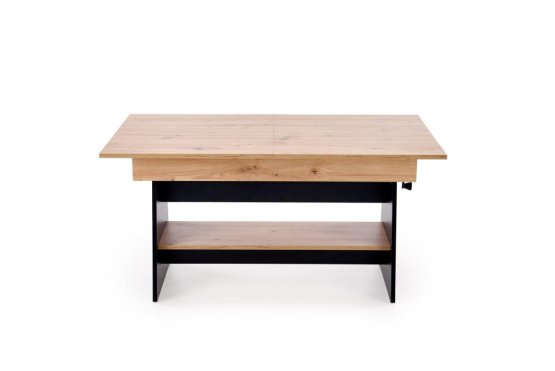 Rozkladací konferenčný stolík ERIKA dub artisan/čierna