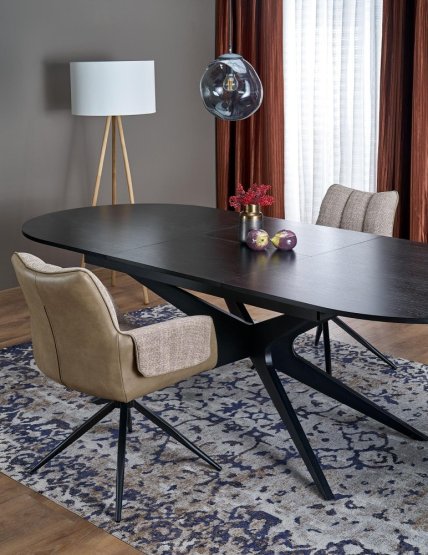 Rozkladací jedálenský stôl SANDRO 180(240)x100 čierny