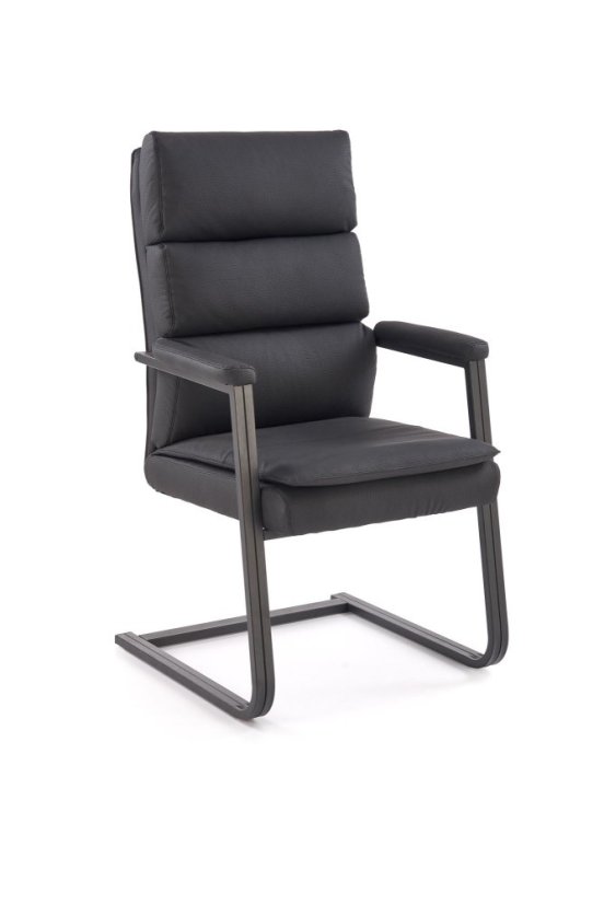 Konferenční židle ADRIANO SKID černá