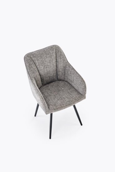 Jedálenská stolička / kreslo K576 sivá