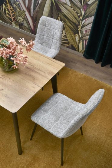 Rozkládací jídelní stůl GULIAN 140(180)x80 dub wotan/černý